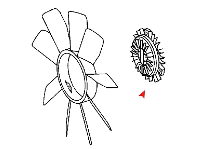 Mercedes W124 R170 W202 C208 A208 W210 Fan Clutch 59