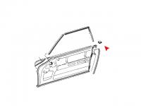 Rubber afdekking softtop W113 -rechts