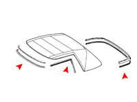 Softtop Seal KIT W113 SL