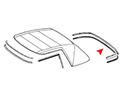 Softtop Abdichtung W113<br>-Hinten