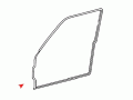 Türdichtung W116<br>-Vorne Links