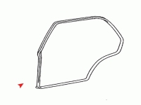 Türdichtung W116 SEL<br>-Hinten Links