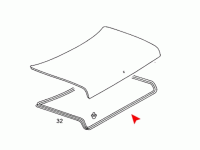 Trunk lid seal W126