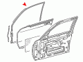 Türdichtung W126 S / SE / SEL <br>-Vorne Rechts