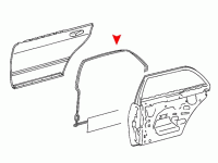 Door Seal W126  S / SE / SD<br>-Rear Left