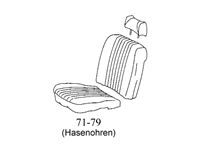 Leather Seat Upholstery Kit<br>W107 SL 71-79