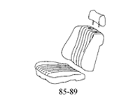 MB-TEX Seat Upholstery Kit<br>W107 SL 85-89