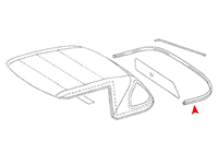 Softtop Abdichtung <br>-Hinten